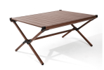 Aluminum Roll-Top Camping Table, Dark Brown