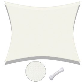 20'x16' Rectangle Sun Shade Sail/ Rice White