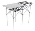 Folding Camp Kitchen Table, 41 in. x 18 in. with Adjustable Stove Platform