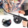 1pc Hand Crank Blowers; BBQ Manual Fan; Air Blower; Outdoor Cooking Barbecue Fire Bellows For Picnic Camping Stove Accessories