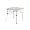 Compact 27.6" W x 27.6" L Roll-Top Aluminum Adult Camping Table, Silver