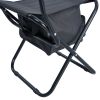 4-piece Folding Outdoor Chair with Storage Bag; Portable Chair for indoor; Outdoor Camping; Picnics and Fishing; Grey