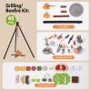 Camping Set for Kids; 45 Pcs Indoor and Outdoor Camping Tools Pretend Play Set for Toddler Boys &amp; Girls