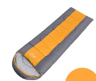 Outdoor Camping Sleeping Bag (Option: Gray orange 1.5kg)