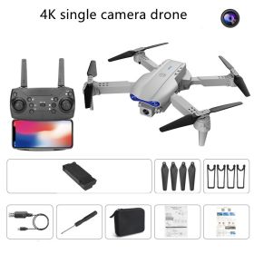 Long Battery Life Of Dual-camera Quadcopter (Option: Gray. Single 4k camera)