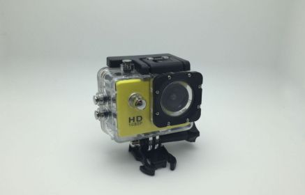 Waterproof Sports Camera Recorder (Color: Yellow)