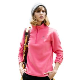 Jacket Liner Pullover Fleece Outdoor Women's Clothing (Option: Watermelon Red-2XL)