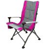 High Back Camping Chair, with Cupholder, Pocket, and Headrest, Adult,pink