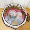 Large 44.9x 44.9x 22.8  Portable Foldable Pet Playpen Kennel House Playground for Puppy Cat Kittens Bunny Chicks Indoor Outdoor Travel Camping