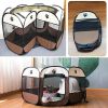 Large 44.9x 44.9x 22.8  Portable Foldable Pet Playpen Kennel House Playground for Puppy Cat Kittens Bunny Chicks Indoor Outdoor Travel Camping